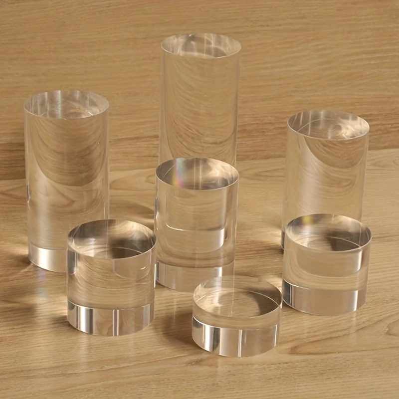 Sustainable Living Eco Friendly - Multi-functional Round Clear Acrylic Display Stand