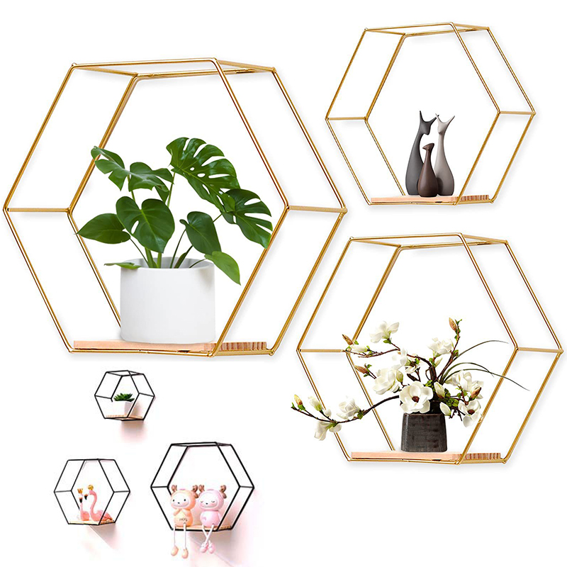 3Pcs/Set Hexagon Shape Iron Wa - đánh giá và giá Sustainable Living Eco Friendly