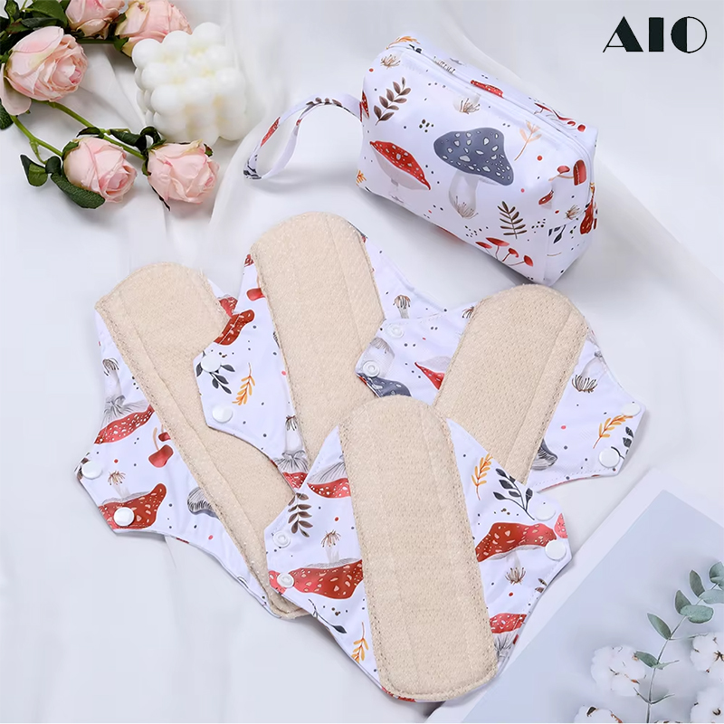 5Pcs Organic Cotton Reusable W - đánh giá và giá Cloth Pad Reusable