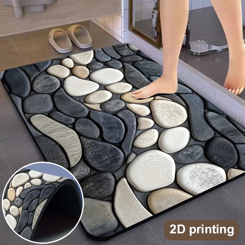 Pebble Pattern Diatomite Rug F - đánh giá và giá Sustainable Living Eco Friendly