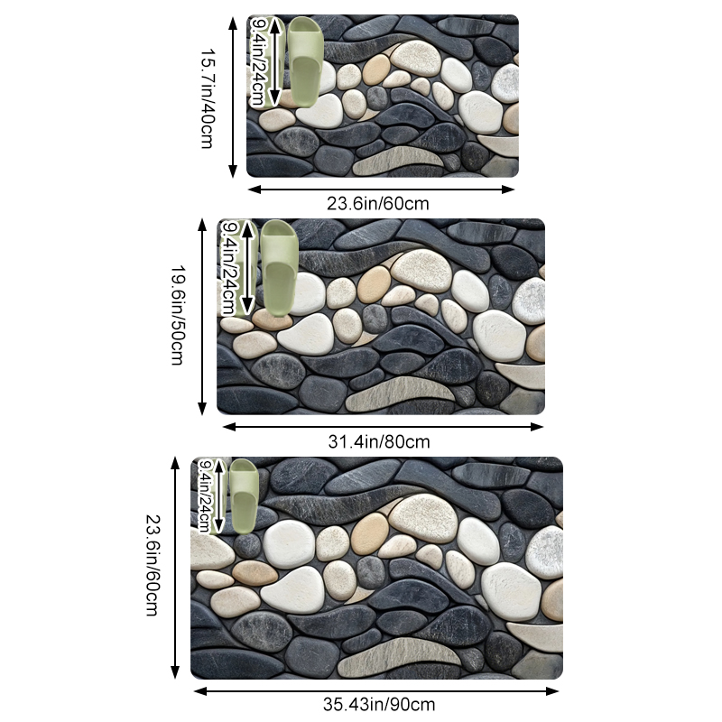 Pebble Pattern Diatomite Rug F - đánh giá và giá Sustainable Living Eco Friendly