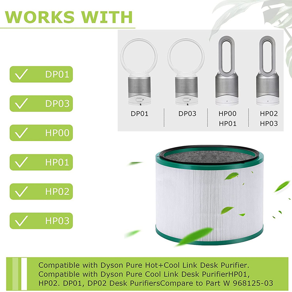 HGHO Replacement Filter for Dy - đánh giá và giá Dyson Fan Pure Cool