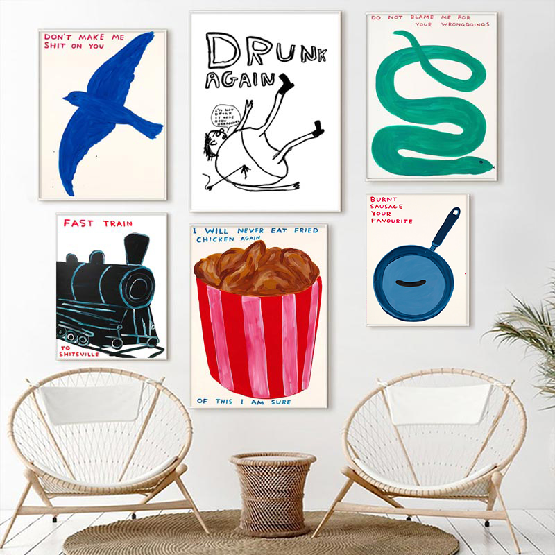 David Shrigley Posters Humorou - đánh giá và giá Sustainable Living Eco Friendly