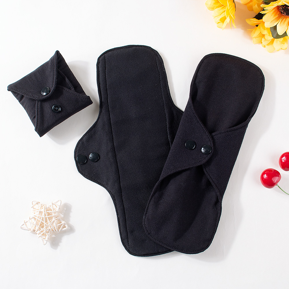 1pc Balck Pure Cotton Sanitary - đánh giá và giá Cloth Pad Reusable