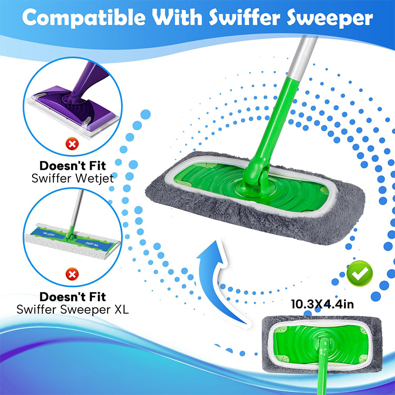 Elastic Microfiber Mop Replace - đánh giá và giá Cloth Pad Reusable