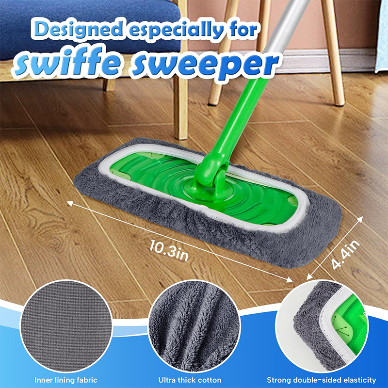 Elastic Microfiber Mop Replace - đánh giá và giá Cloth Pad Reusable
