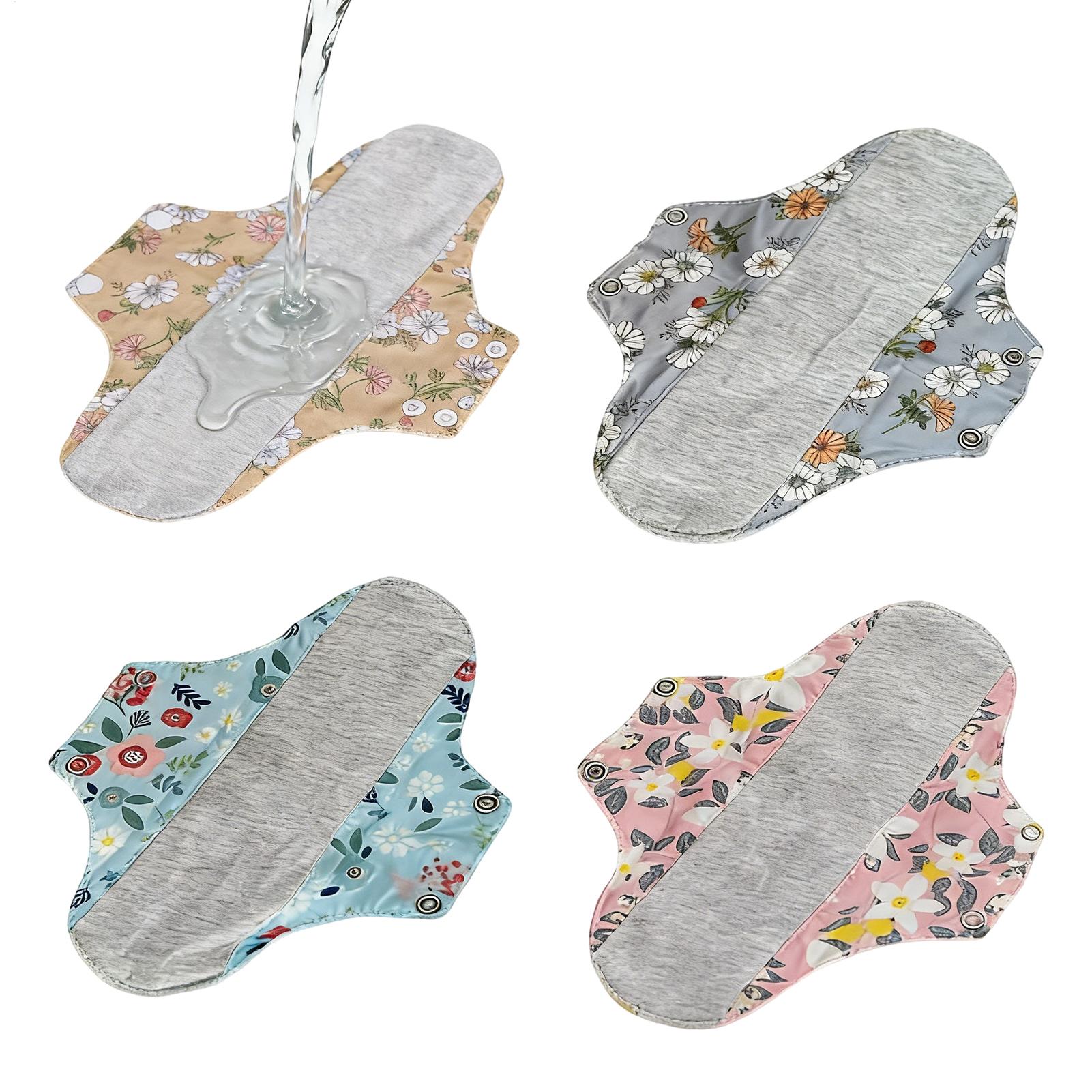 Sanitary Pads 4pcs Reusable Le - đánh giá và giá Cloth Pad Reusable