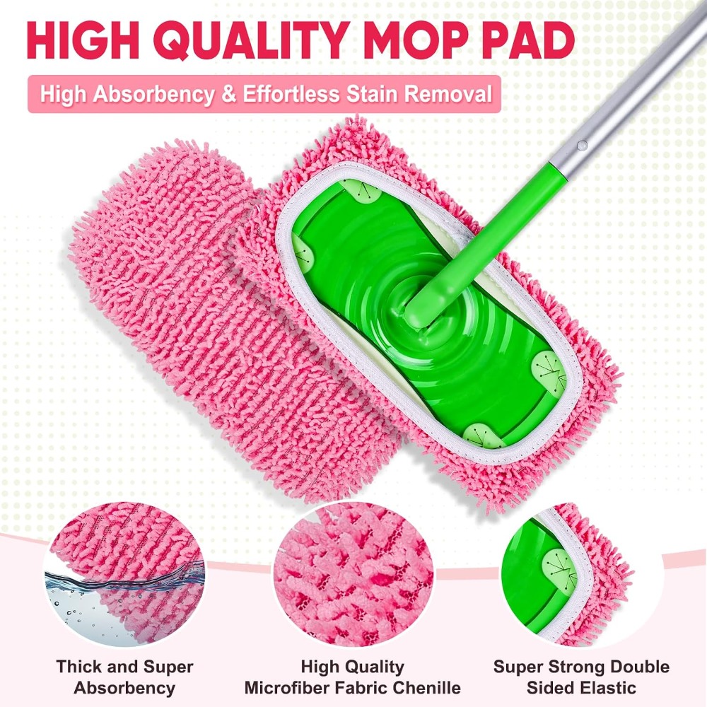 6 Pack Reusable Chenille Mop P - đánh giá và giá Cloth Pad Reusable